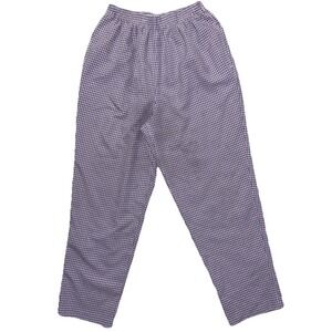 BonWorth VTG Purple White Gingham Check Searsucker Trouser‎ Pants sz S-M Cottage
